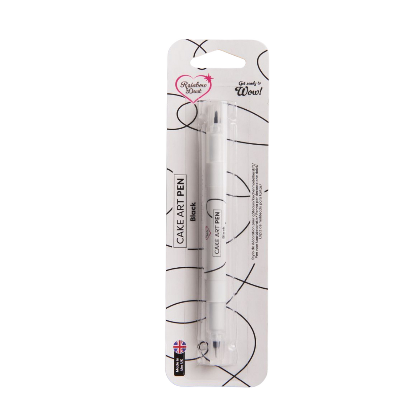 Stylo double pointe Noir RAINBOW DUST