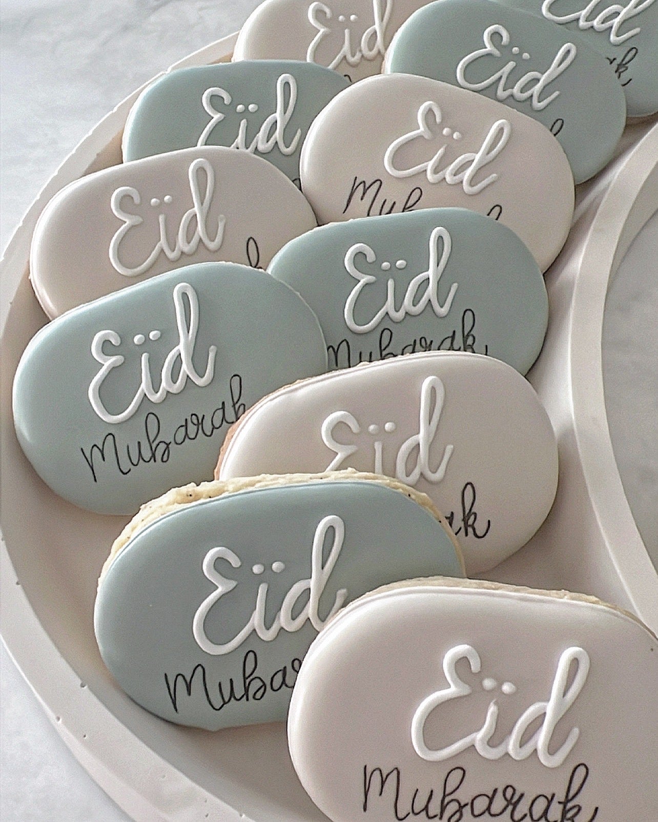 Boîte cube de minis sablés "Eïd Mubarak"