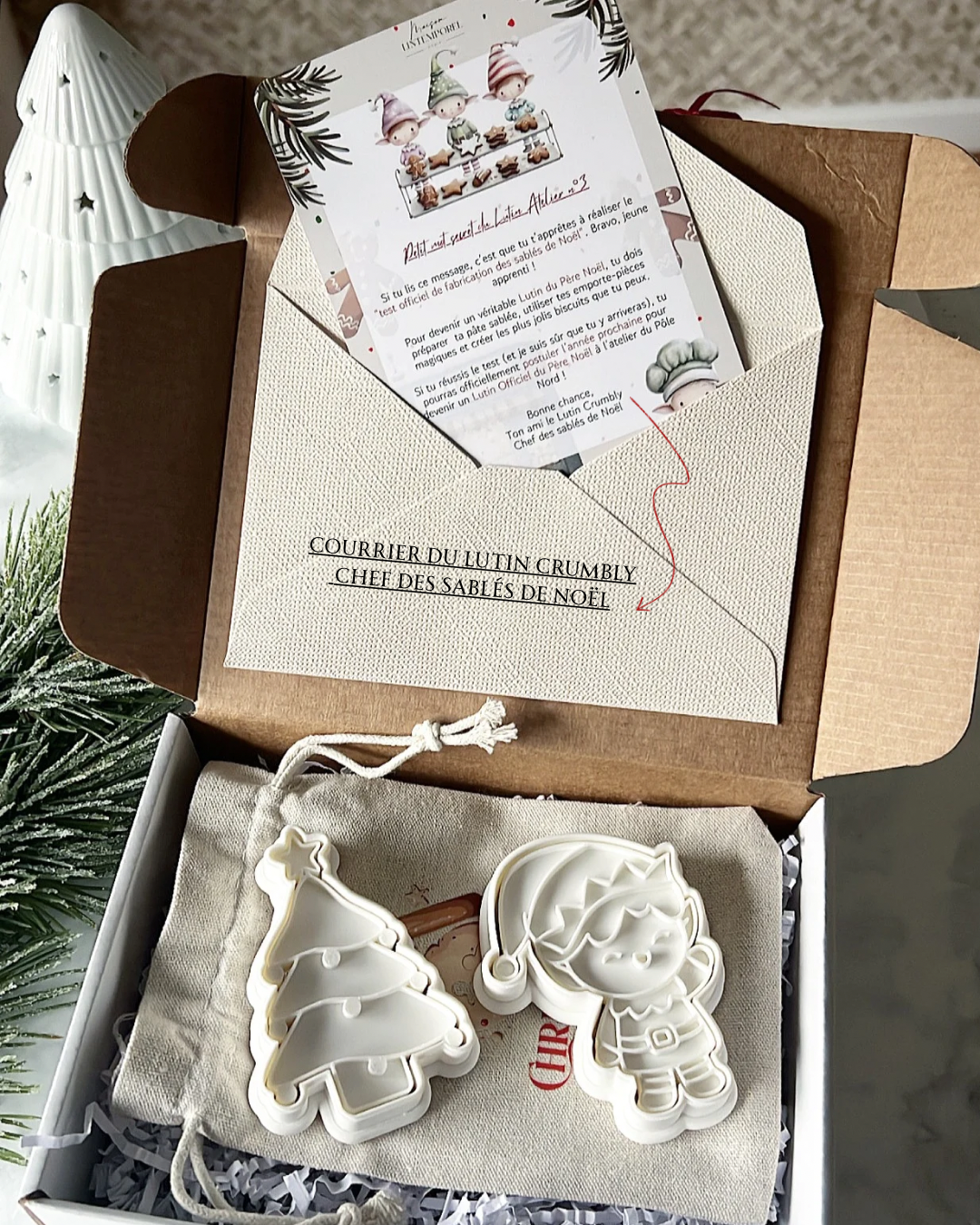 Coffret "kit petit Biscuitier" - Lutin en Chef des sablés de Noël