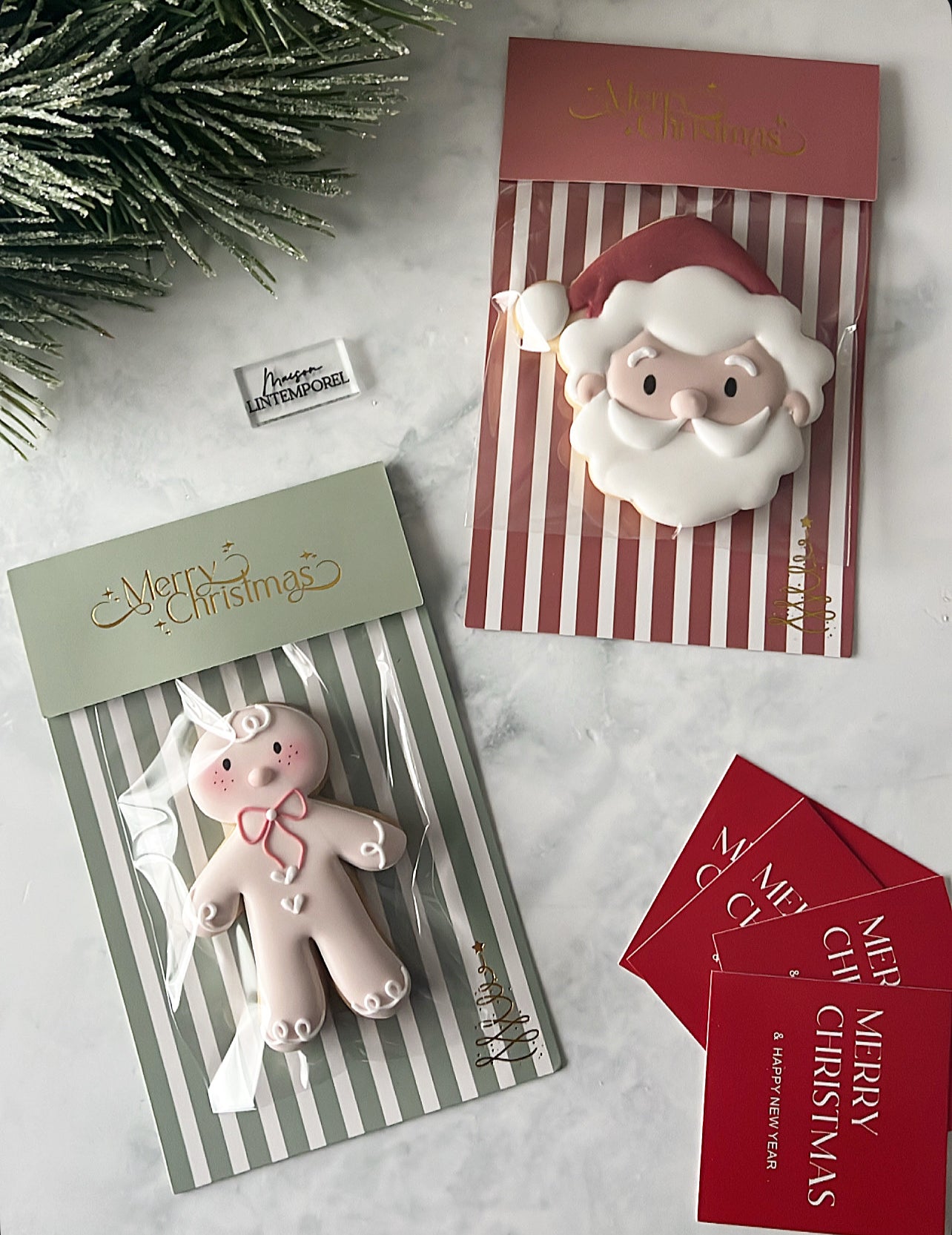 Carte à biscuit "Père-Noël"