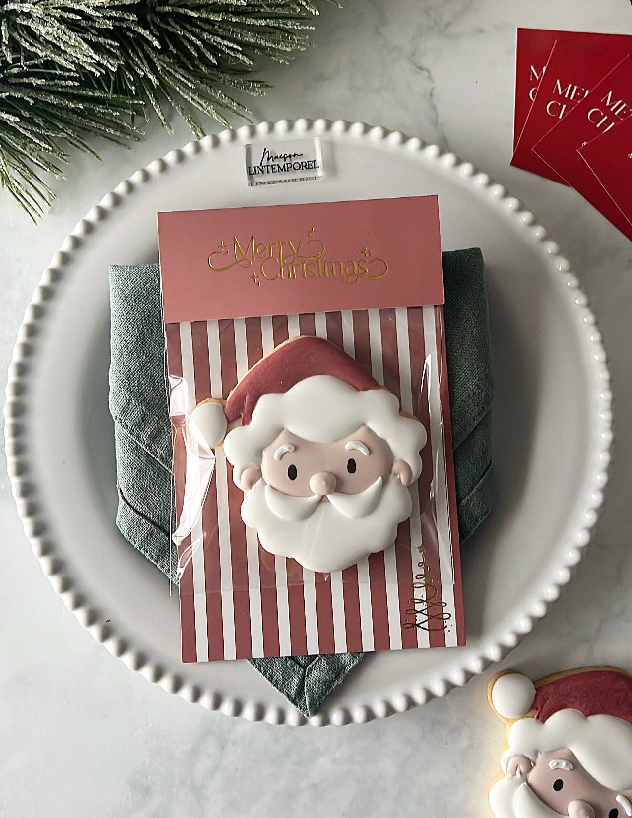 Carte à biscuit "Père-Noël"