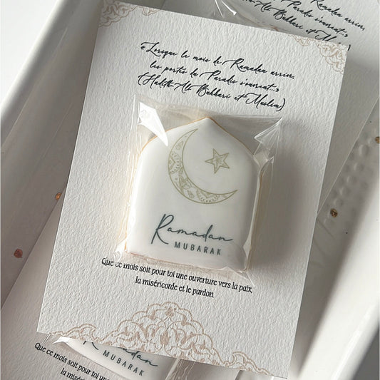 Carte à biscuit "Ramadan Mubarak"