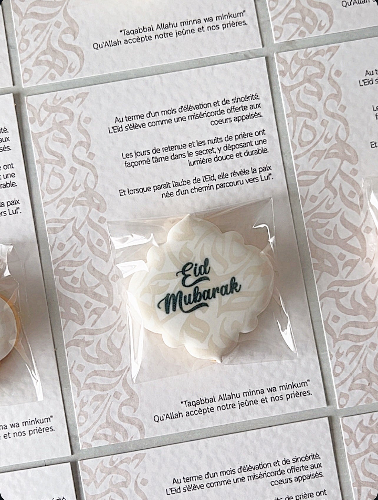 Carte à biscuit "Eïd Mubarak"