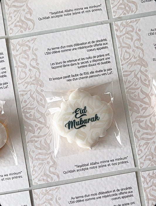 Carte à biscuit "Eïd Mubarak"