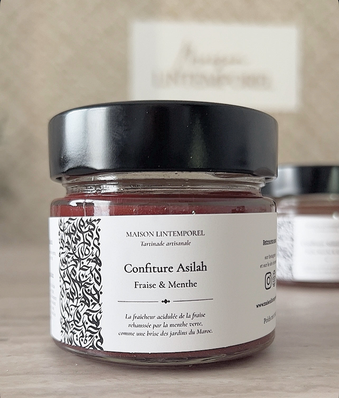 Confiture Asilah - Fraise & Menthe ( 180g)