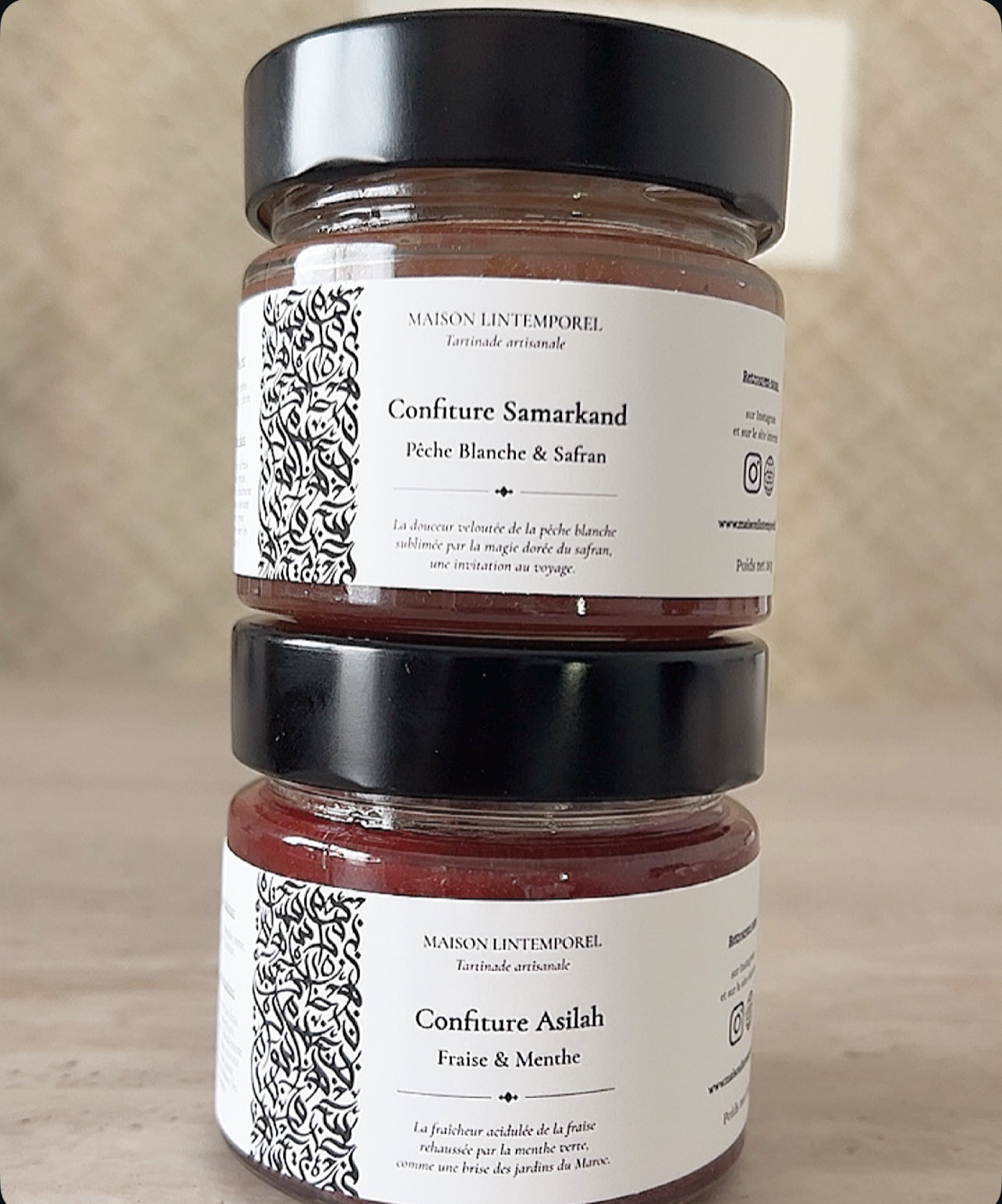 Confiture Samarkand- Pêche blanche & Safran ( 180g)