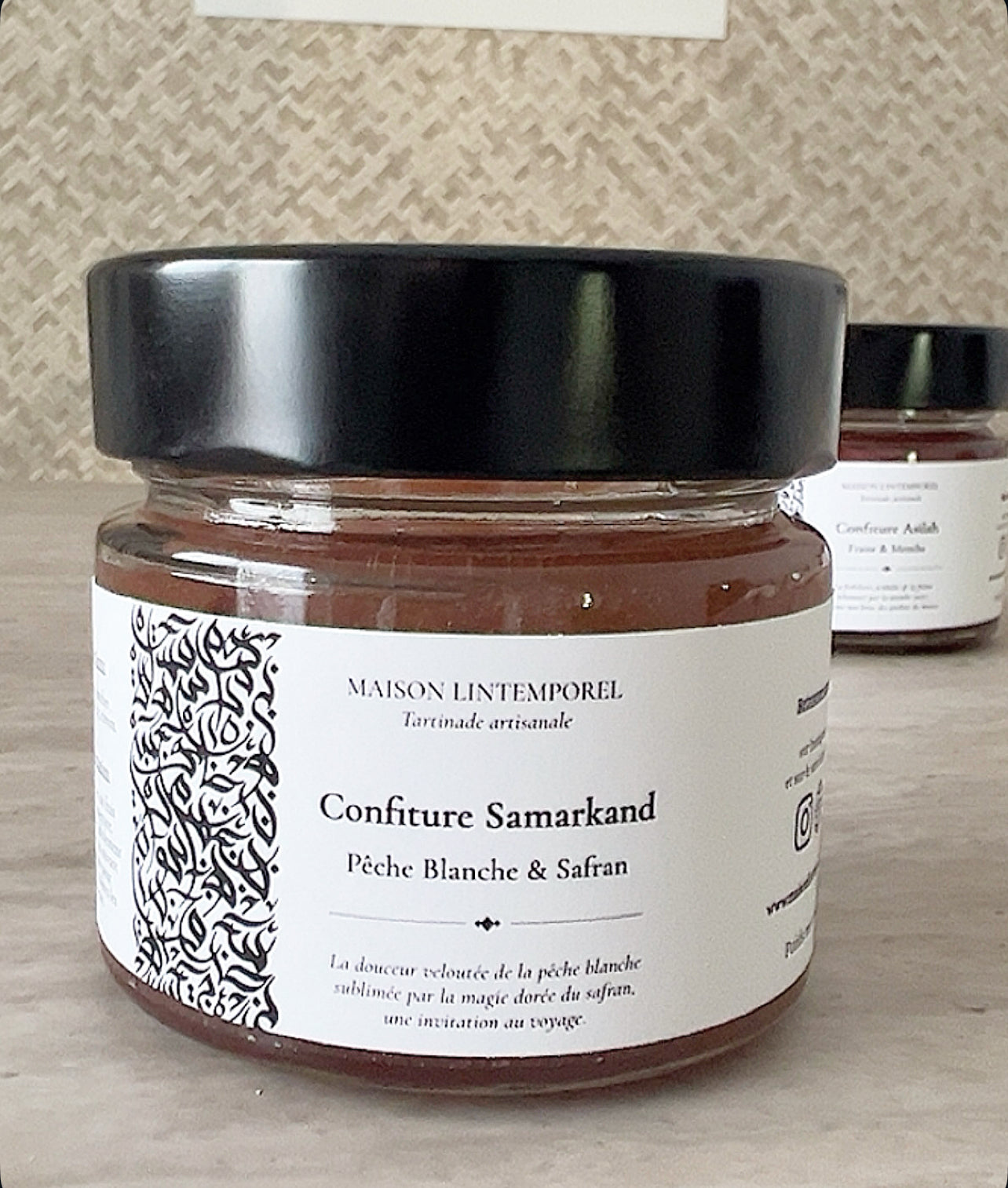 Confiture Samarkand- Pêche blanche & Safran ( 180g)