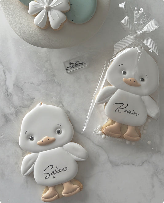 Grand sablé "mon petit canard" personnalisé